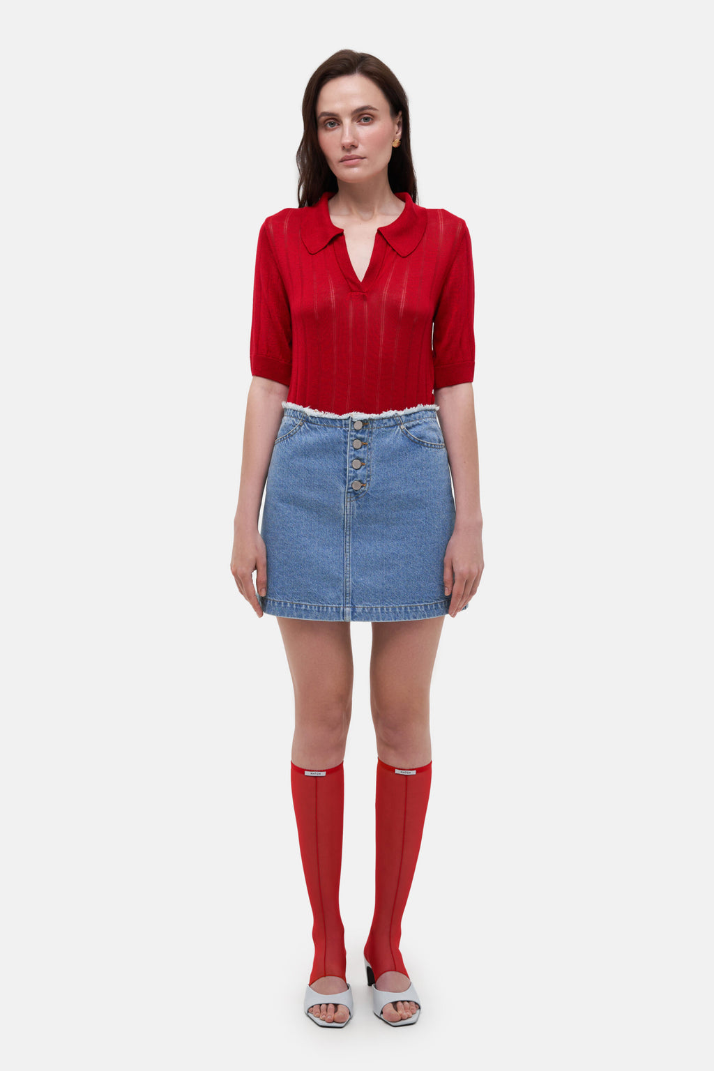 Beltless Mini Skirt - фото 1
