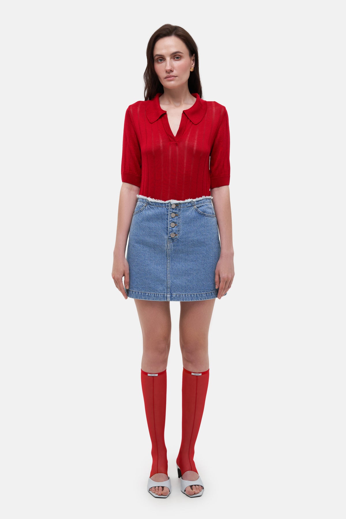 Beltless Mini Skirt - фото 1