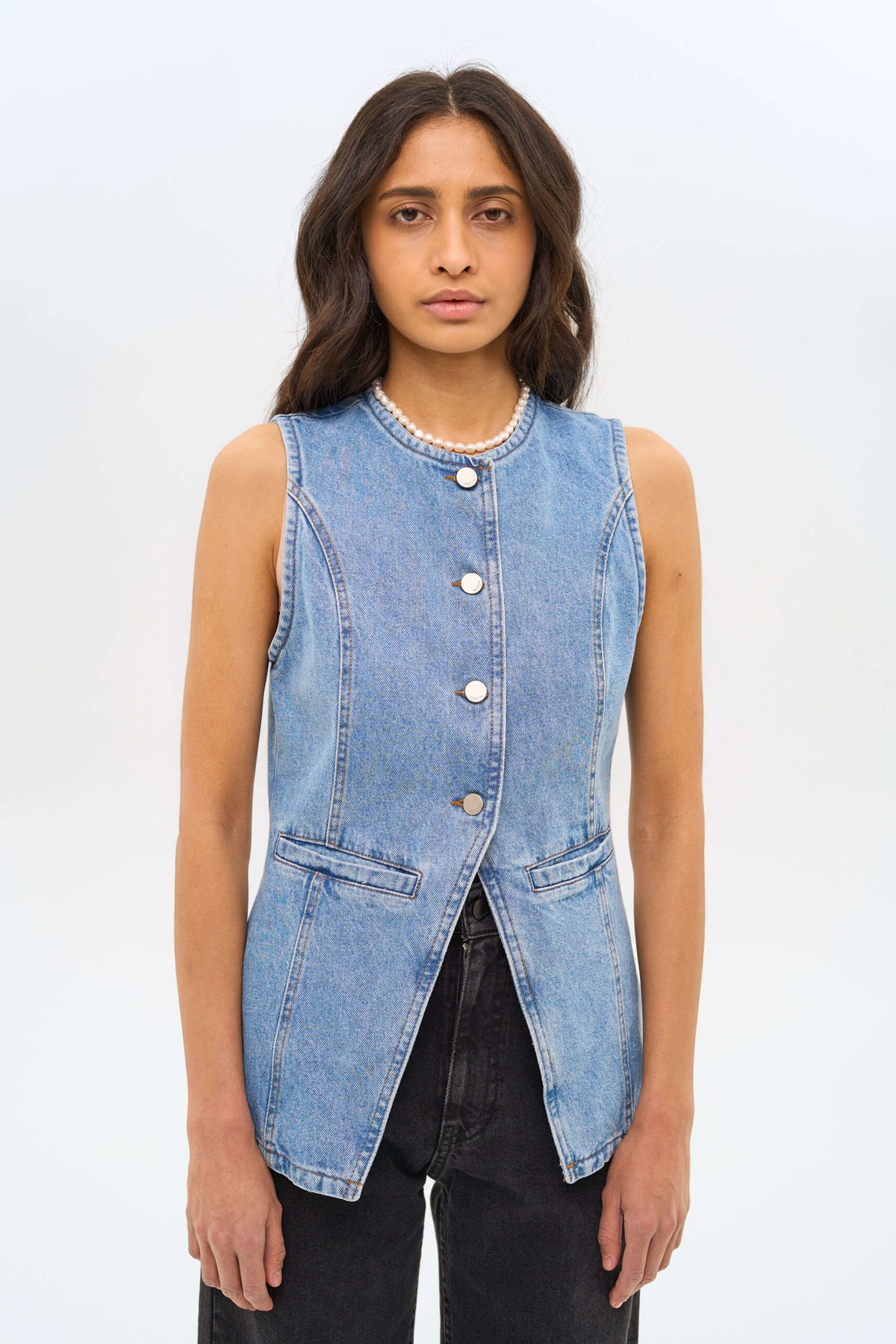 Denim Vest - фото 2