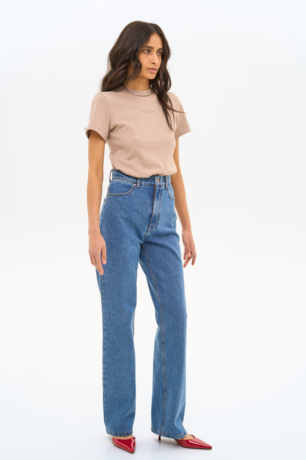 Blue Straight Jeans - фото 6