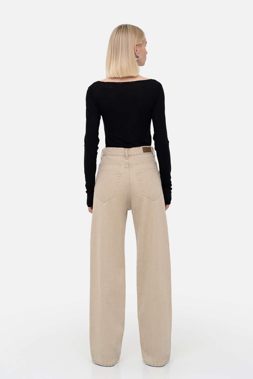 Baggy Beige Jeans - фото 2