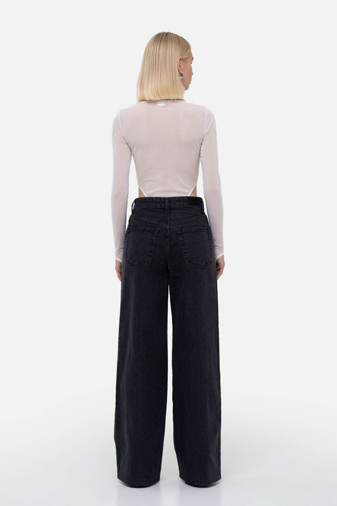 Wide Grey Jeans - фото 2
