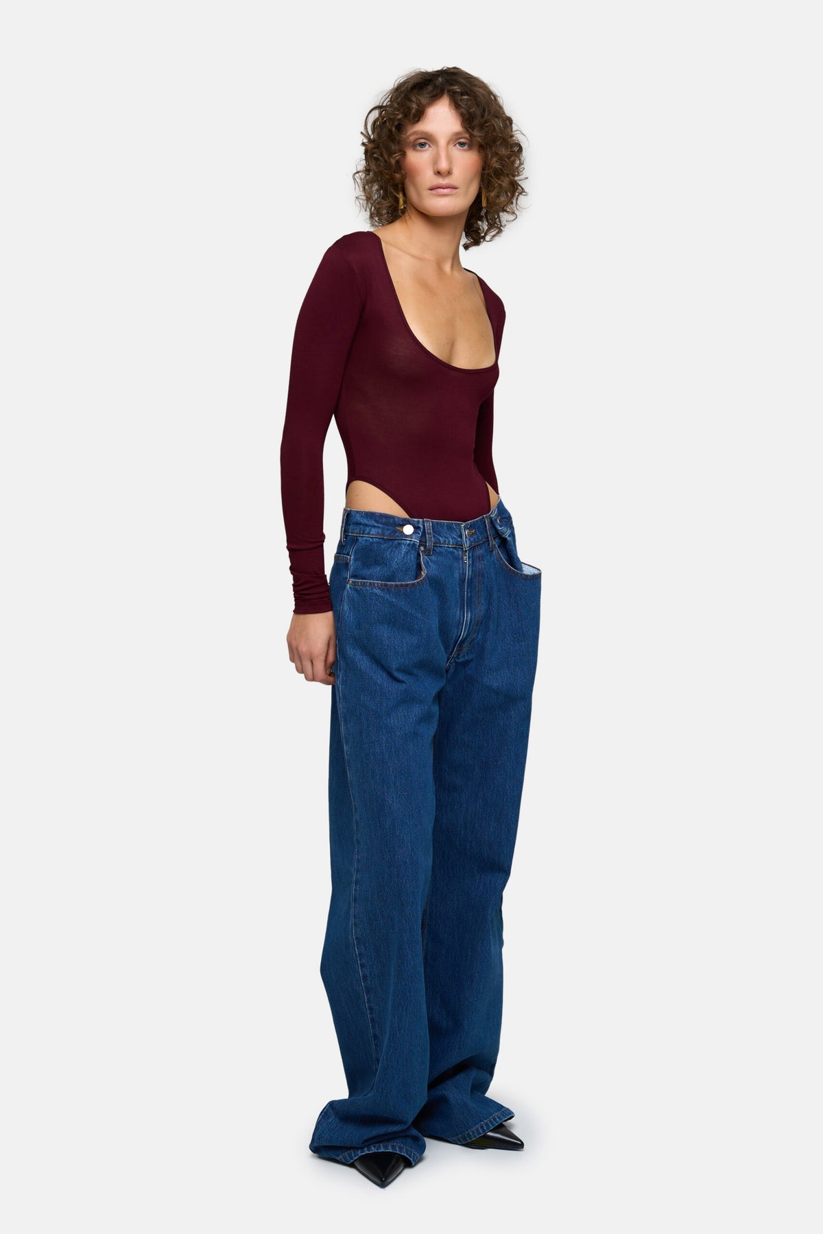 Jeans with Oversized Pockets - фото 5
