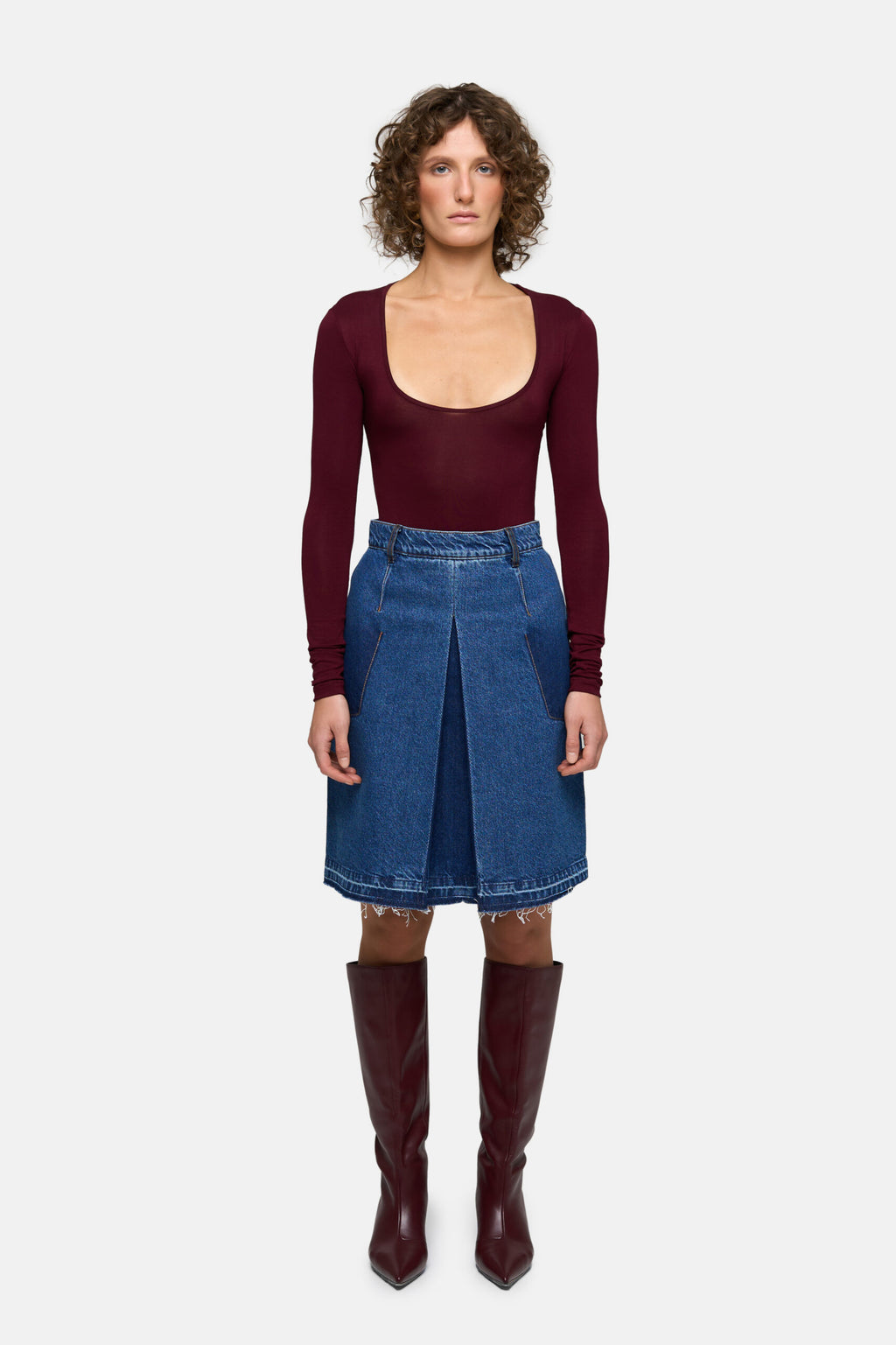 Long Pleat Skirt - фото 1