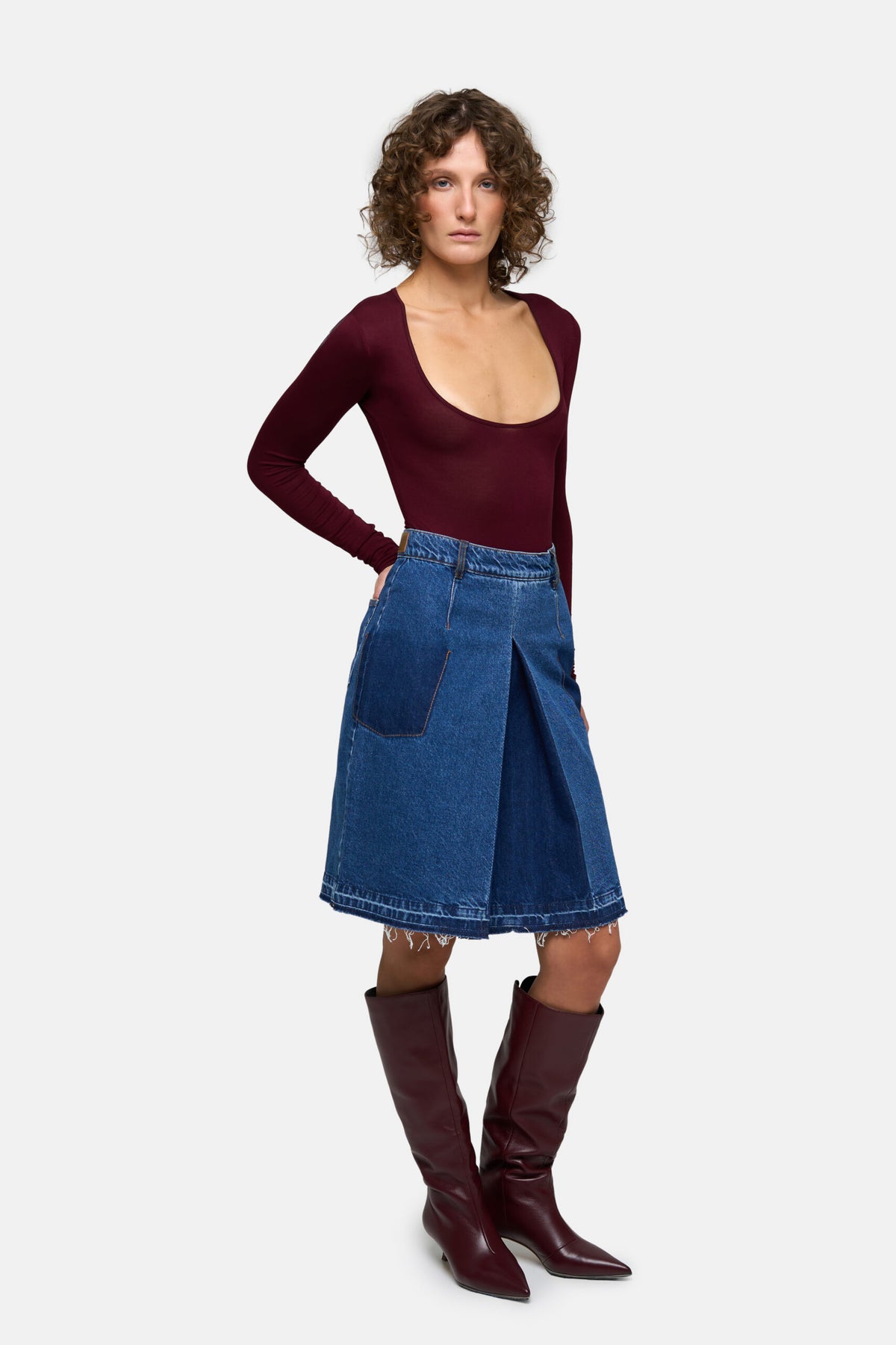 Long Pleat Skirt - фото 4