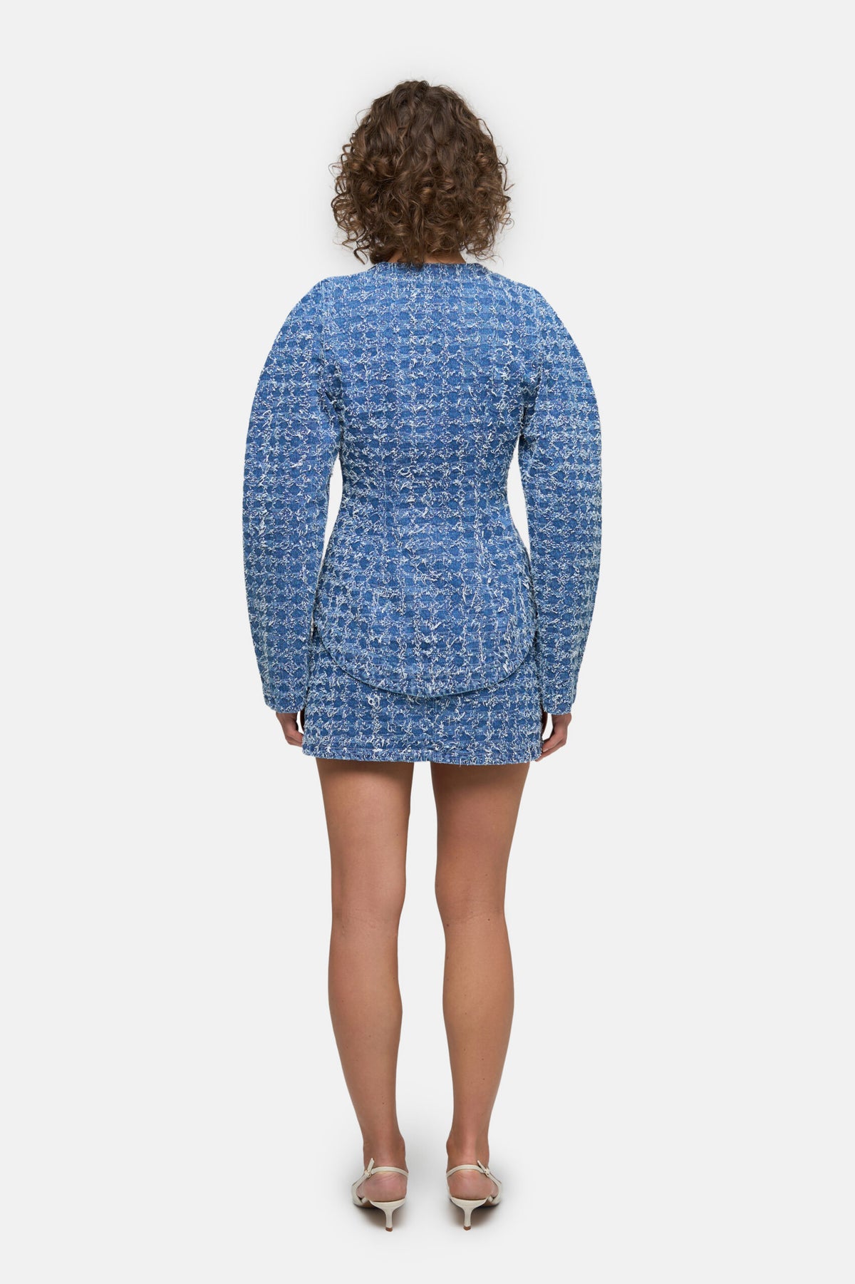 Frayed Denim Jacket - фото 3
