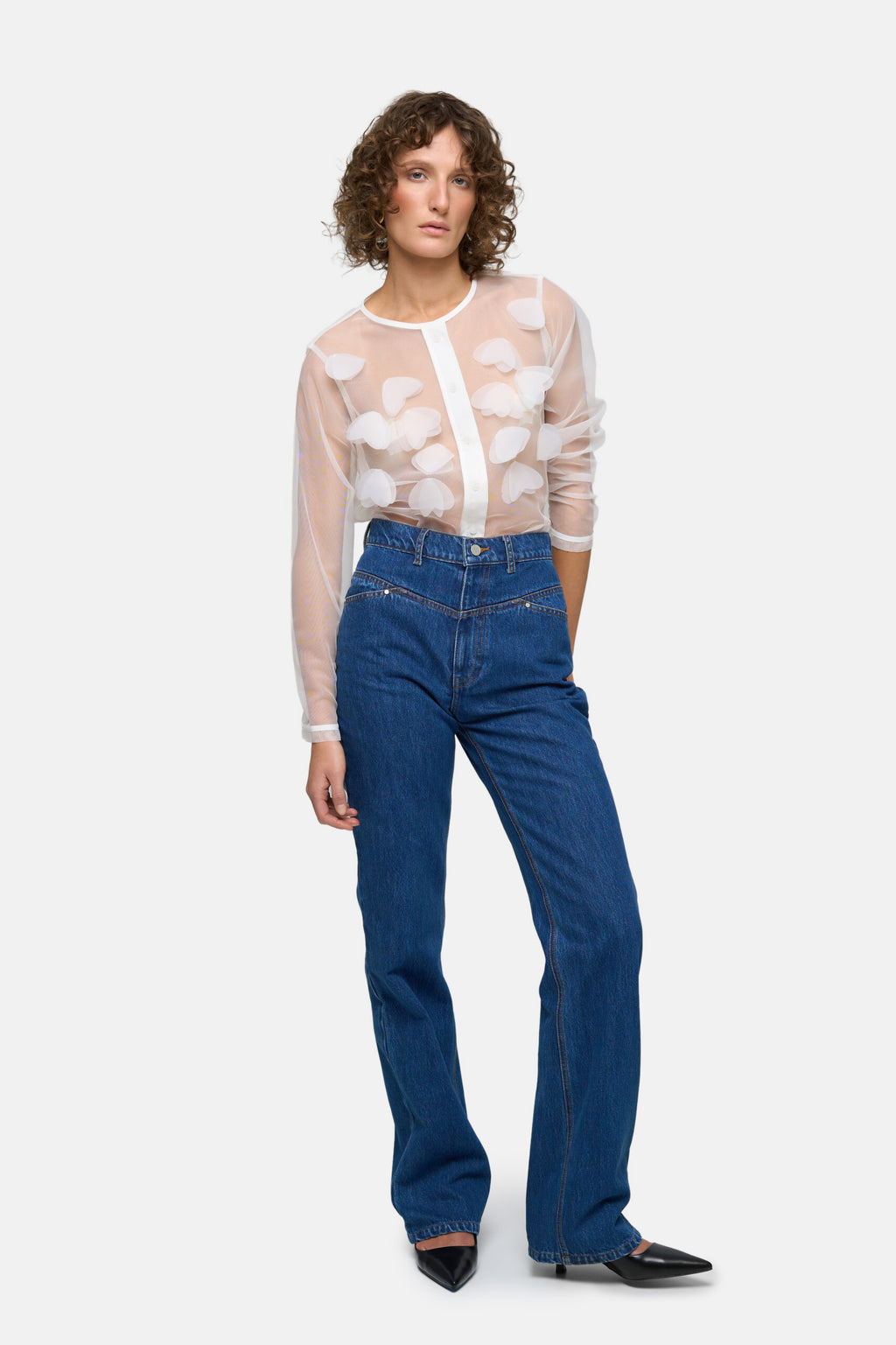 Straight Pocket Jeans - фото 4