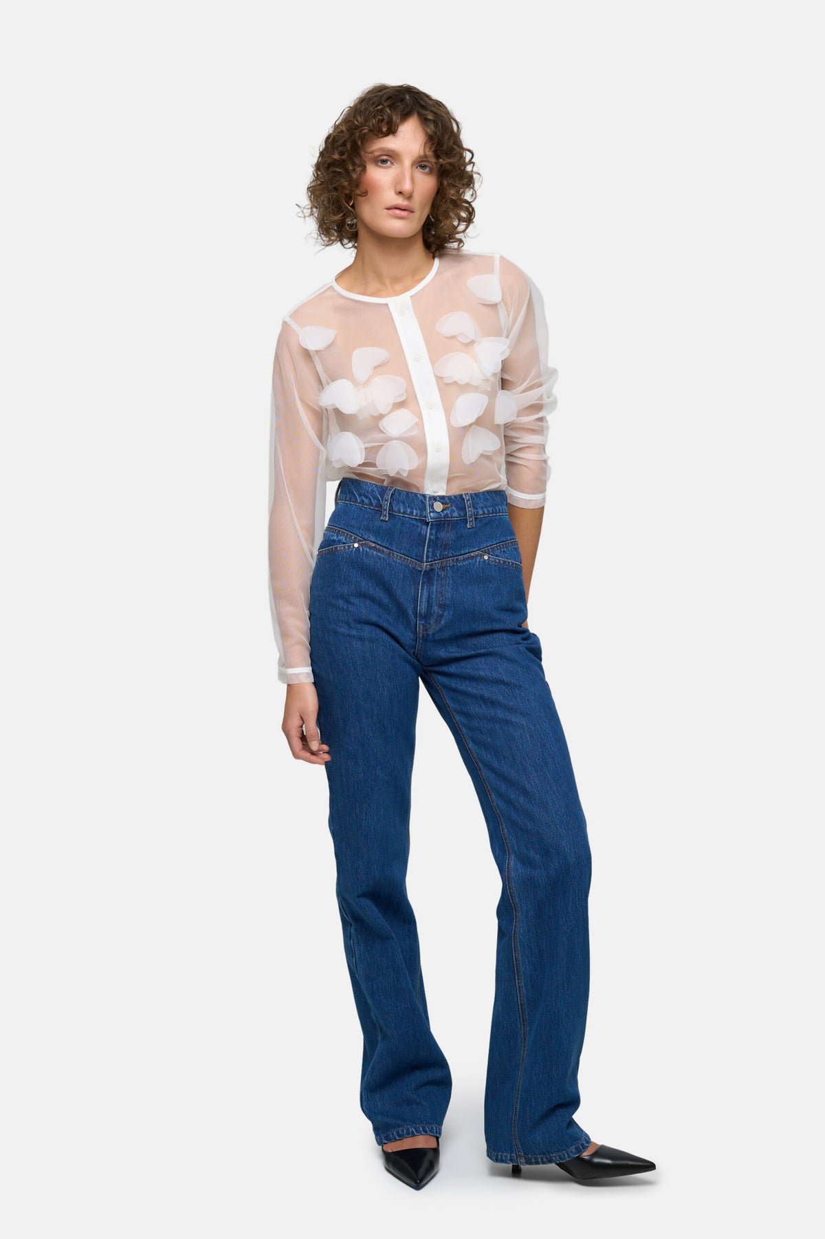 Straight Pocket Jeans - фото 4