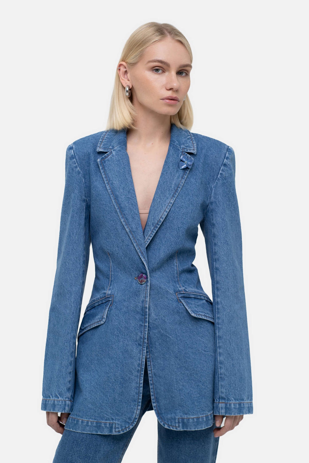 Siluet Denim Blazer - фото 4