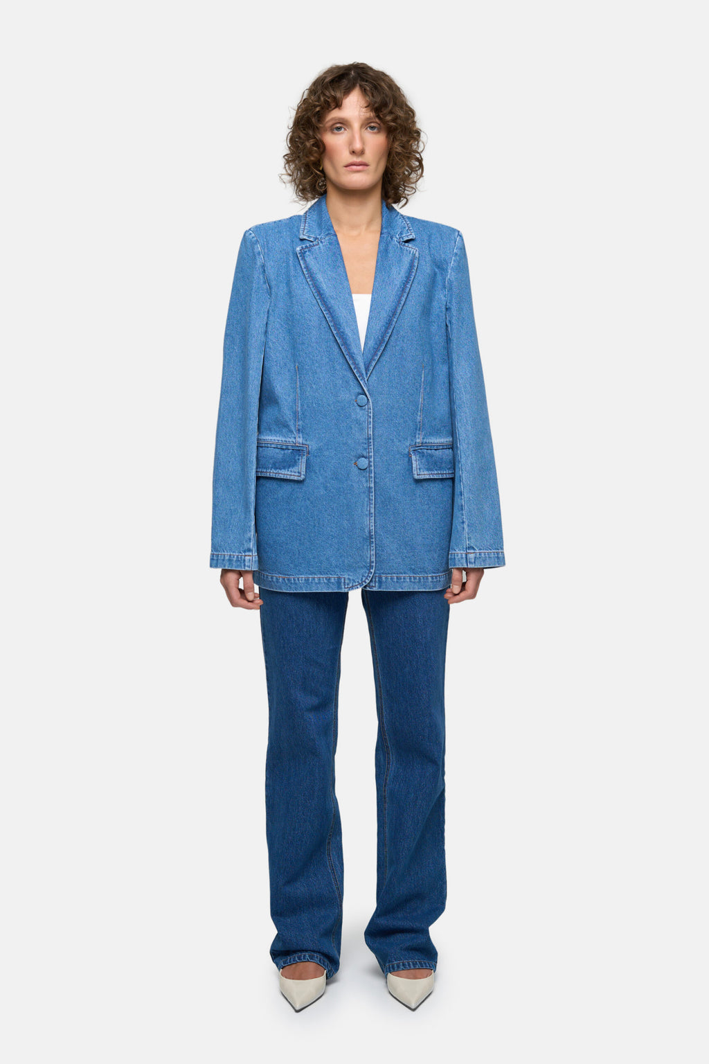 Denim Blazer - фото 1