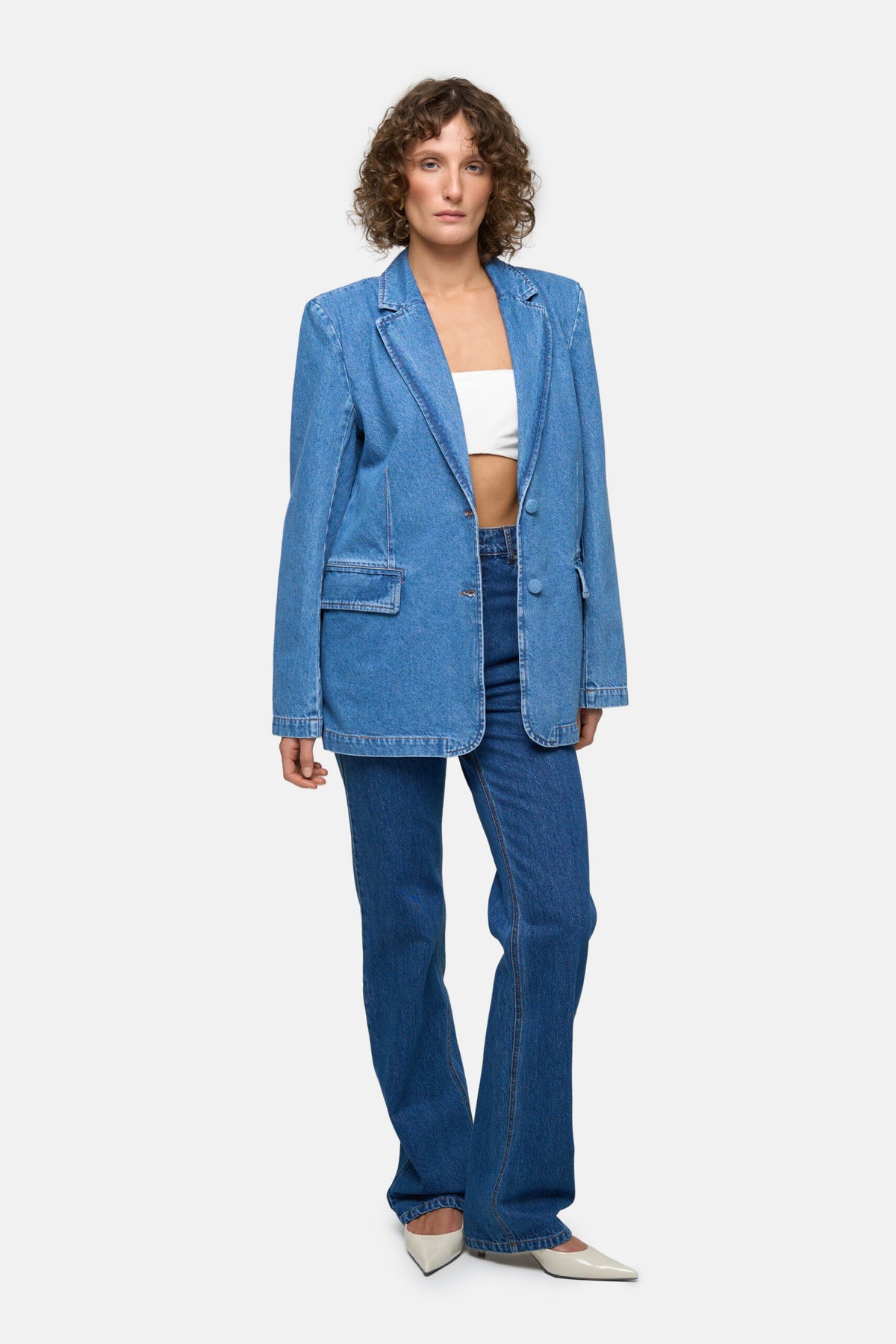 Denim Blazer - фото 3