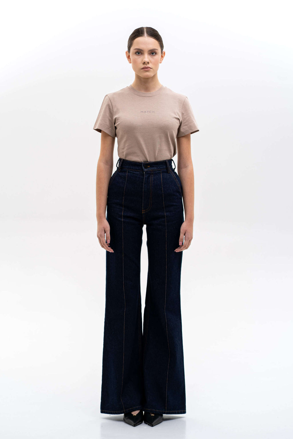 Indigo Flared Jeans - фото 1