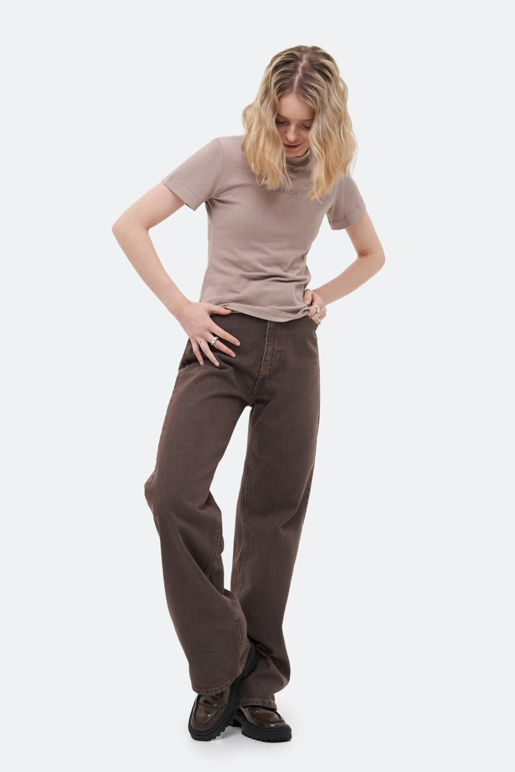 Baggy Brown Jeans - фото 3