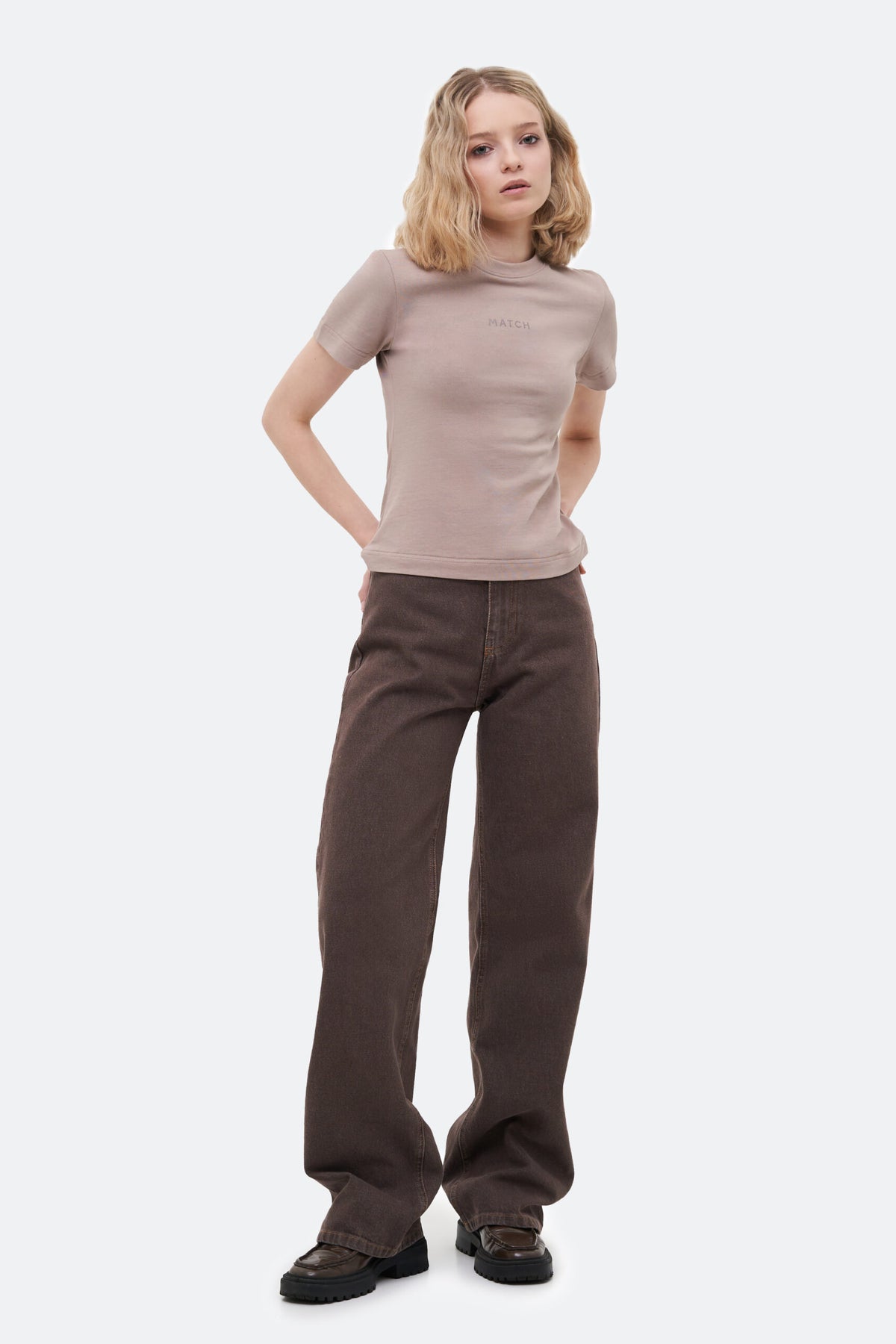 Baggy Brown Jeans - фото 1