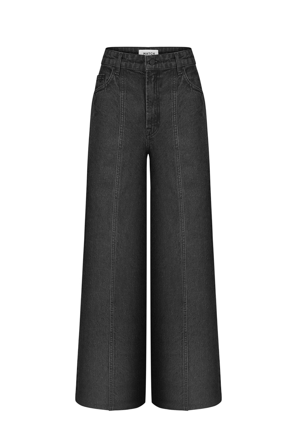 Wide Grey Jeans - фото 5