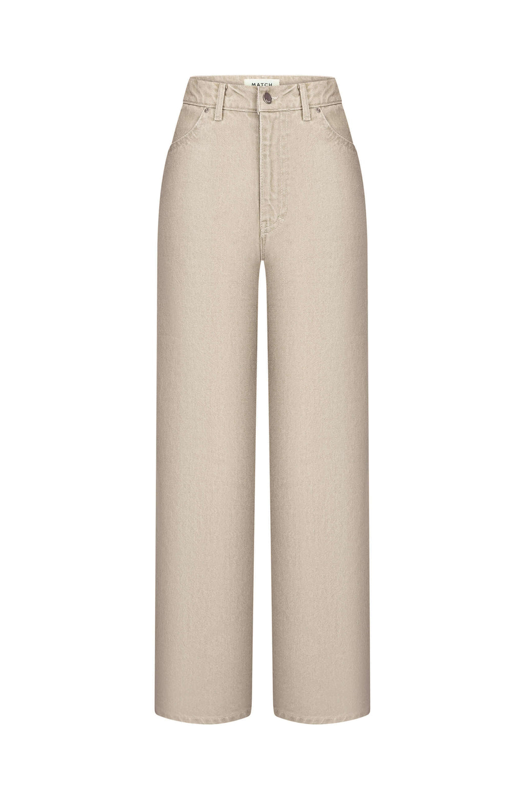 Baggy Beige Jeans - фото 5
