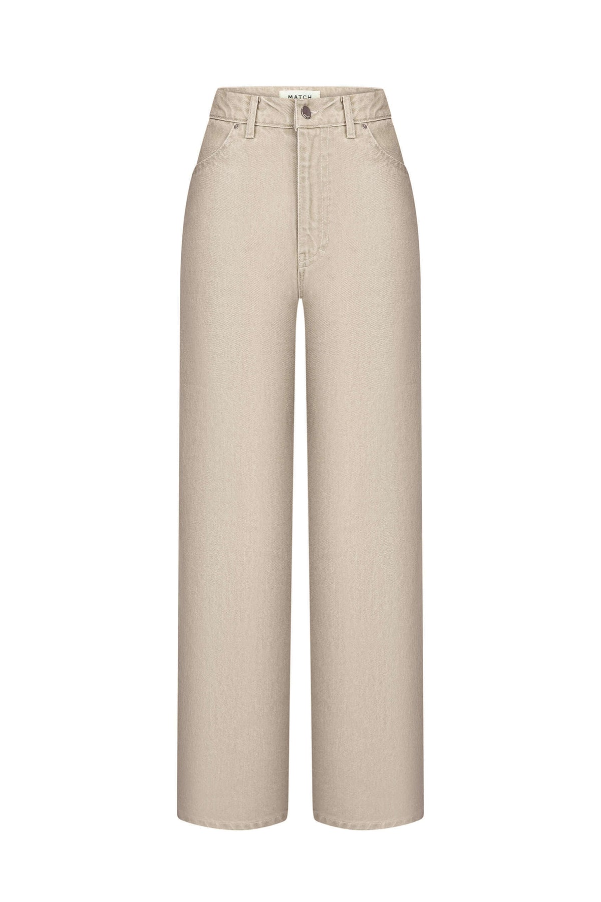 Baggy Beige Jeans - фото 5