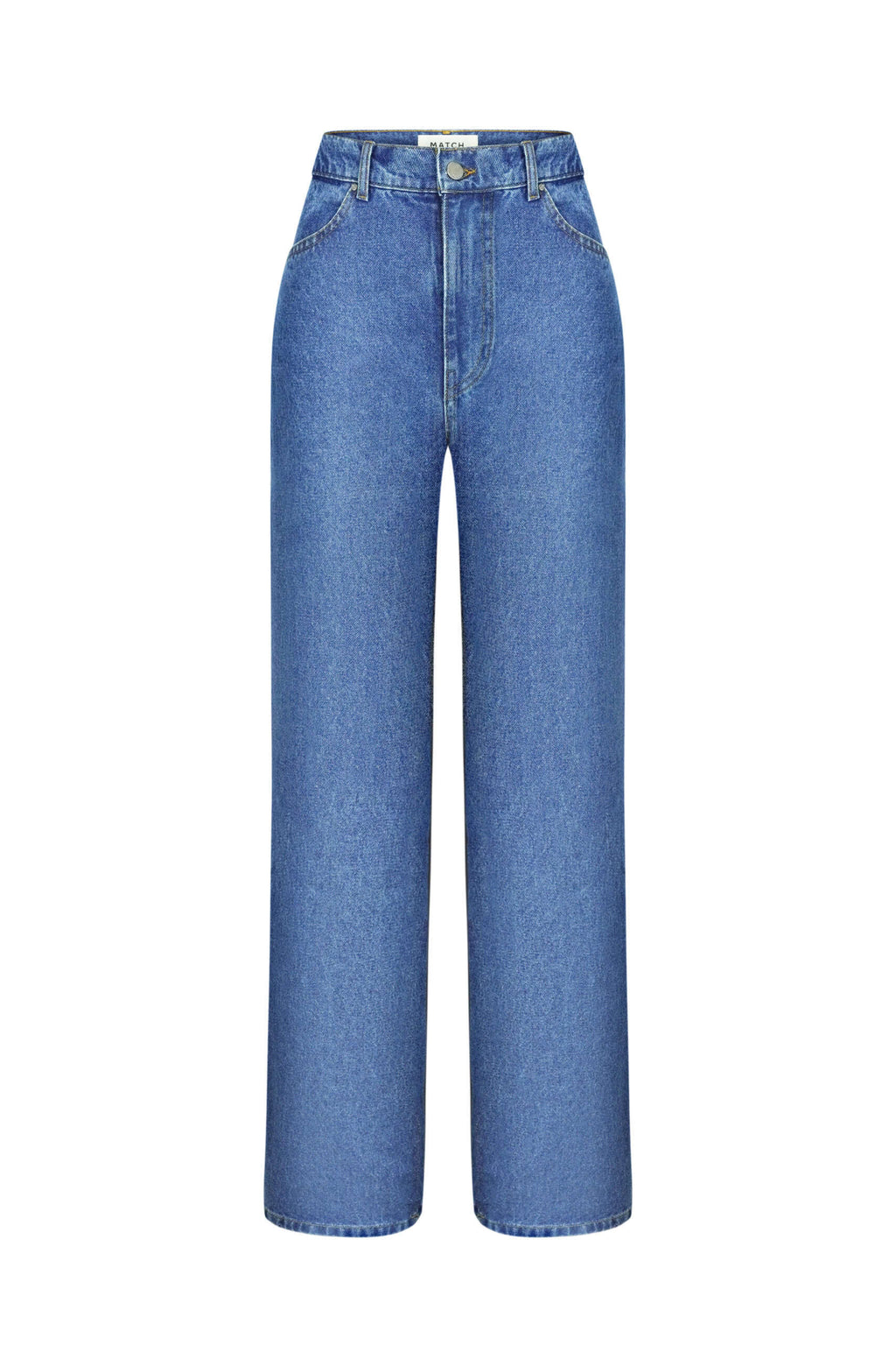 Blue Straight Jeans - фото 7