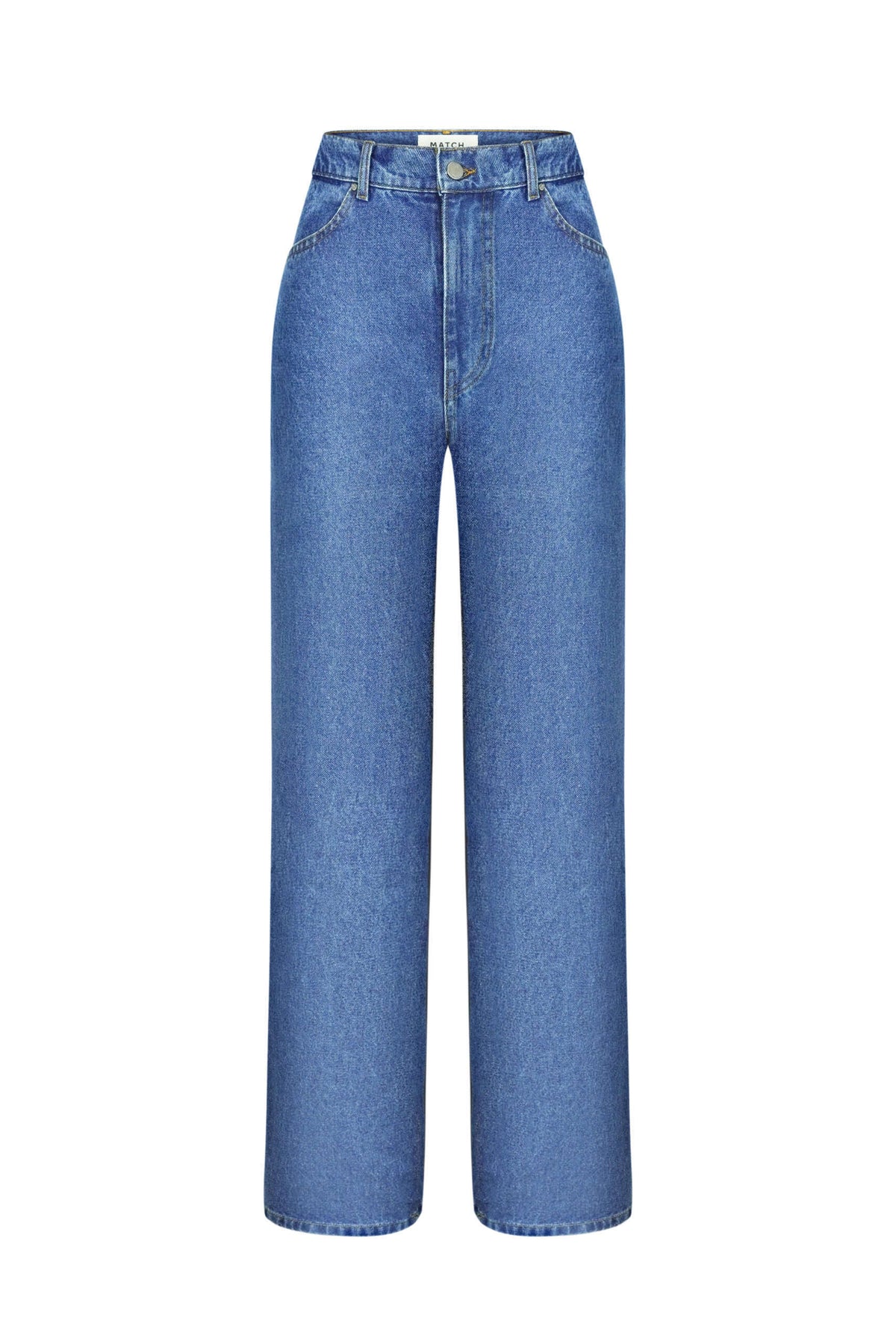 Blue Straight Jeans - фото 7