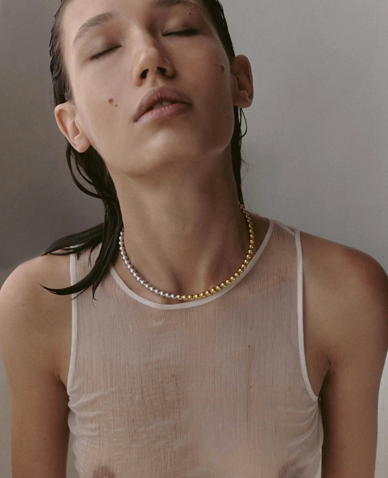 RIMMART Necklace Puffy Gold