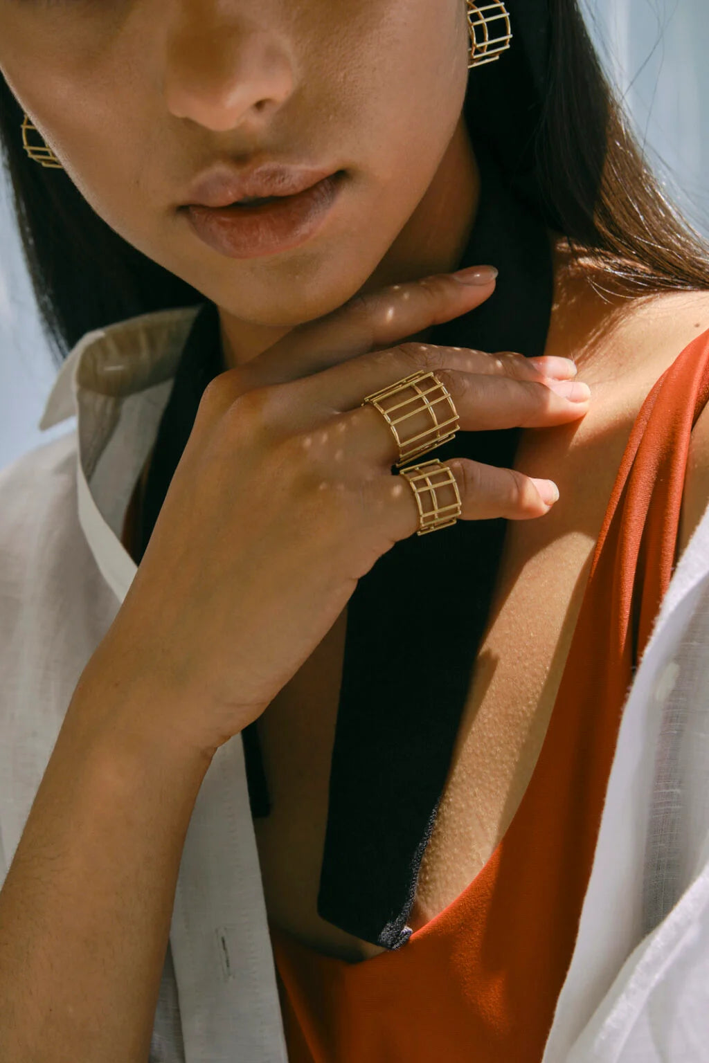 RIMMART Ring/Pendant Grid S Yellow Gold