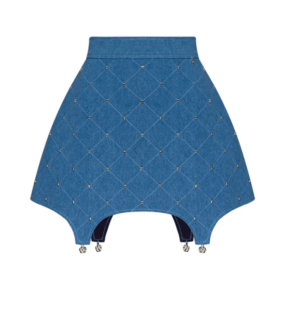 Спідниця GURANDA корсетна джинсова blue