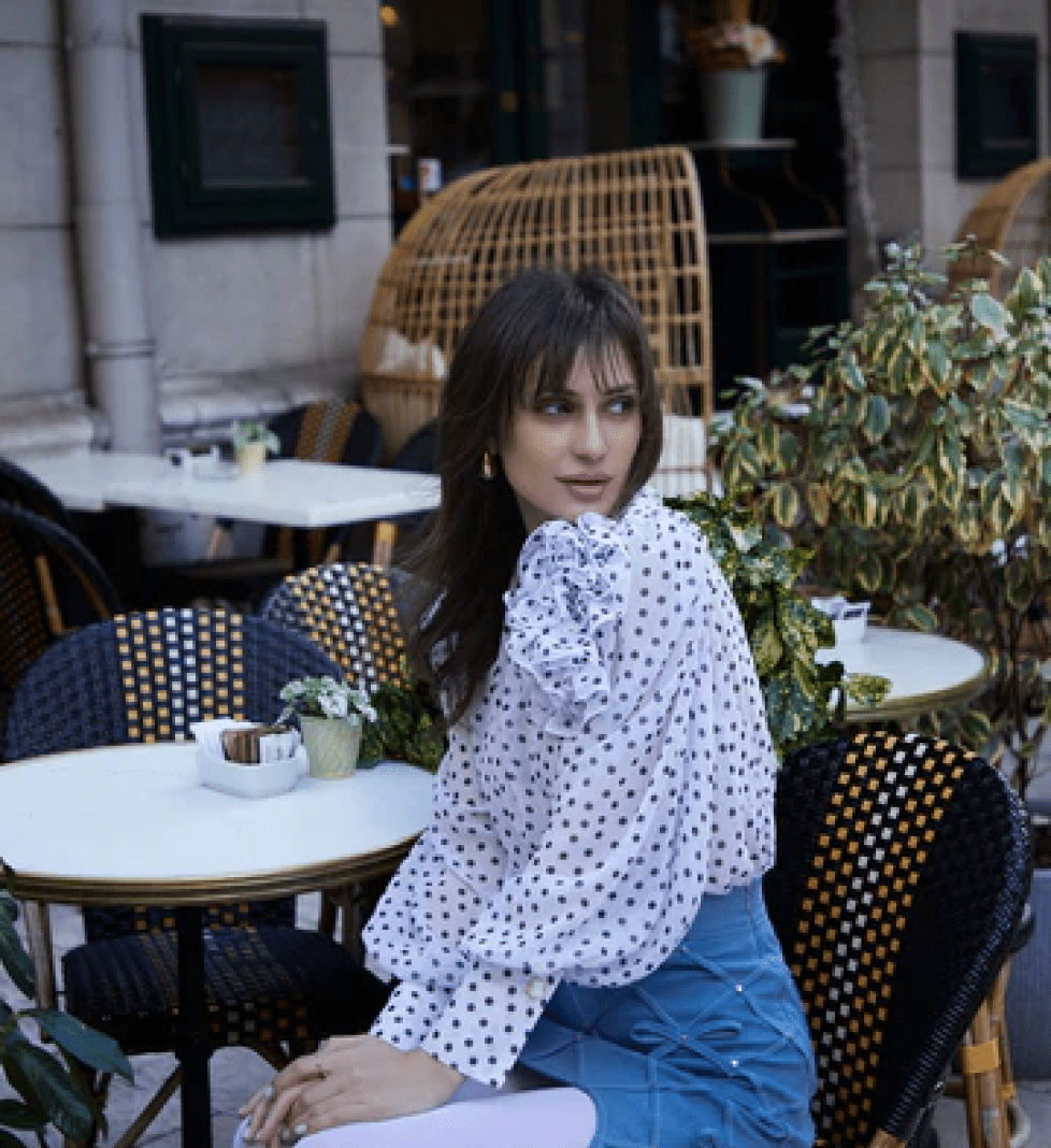 Міні-спідниця GURANDA джинсова з бантом blue