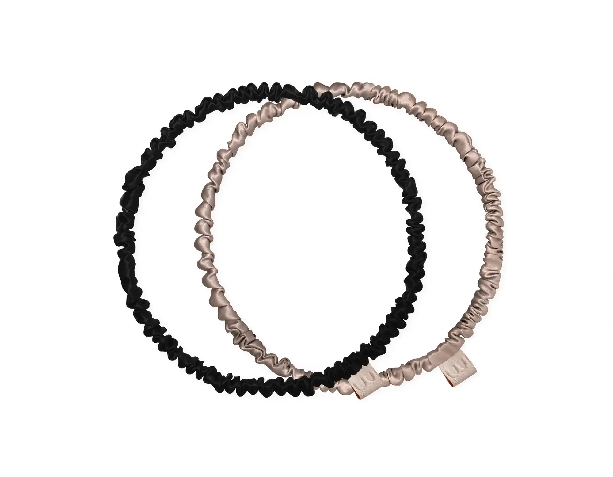 SILK HOOPS SCRUNCHIES SET 2 набір шовкових обручів