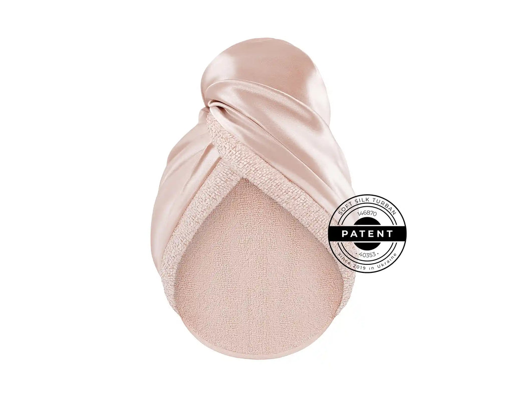 SOFT SILK TURBAN шовковий рушник-тюрбан з махрою