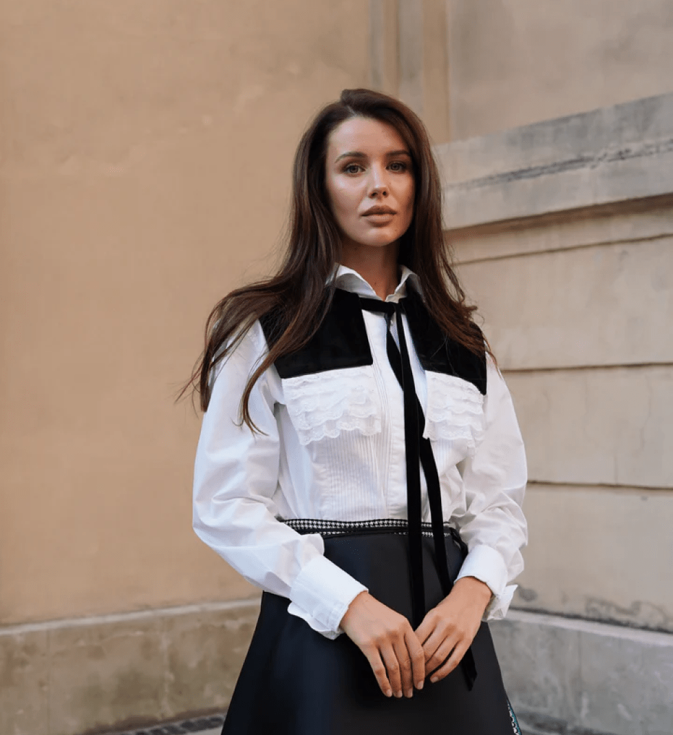 Комірець KRISTINA LAPTSO Donna black