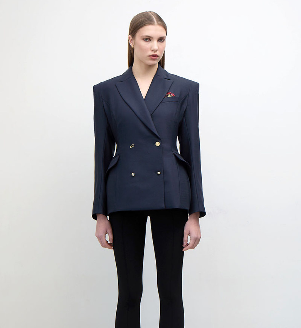 Двубортний блейзер TONiA NEW LOOK blue