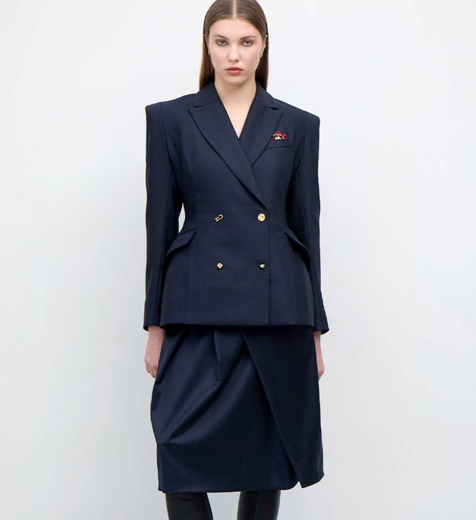 Двубортний блейзер TONiA NEW LOOK blue