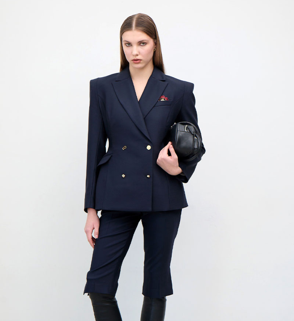 Двубортний блейзер TONiA NEW LOOK blue