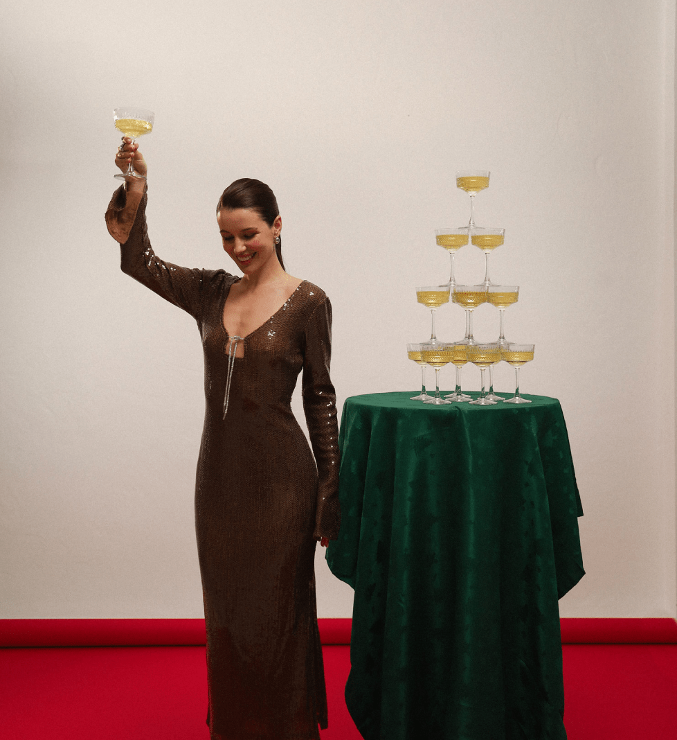 Сукня Грація ROSCA у паєтках Brown