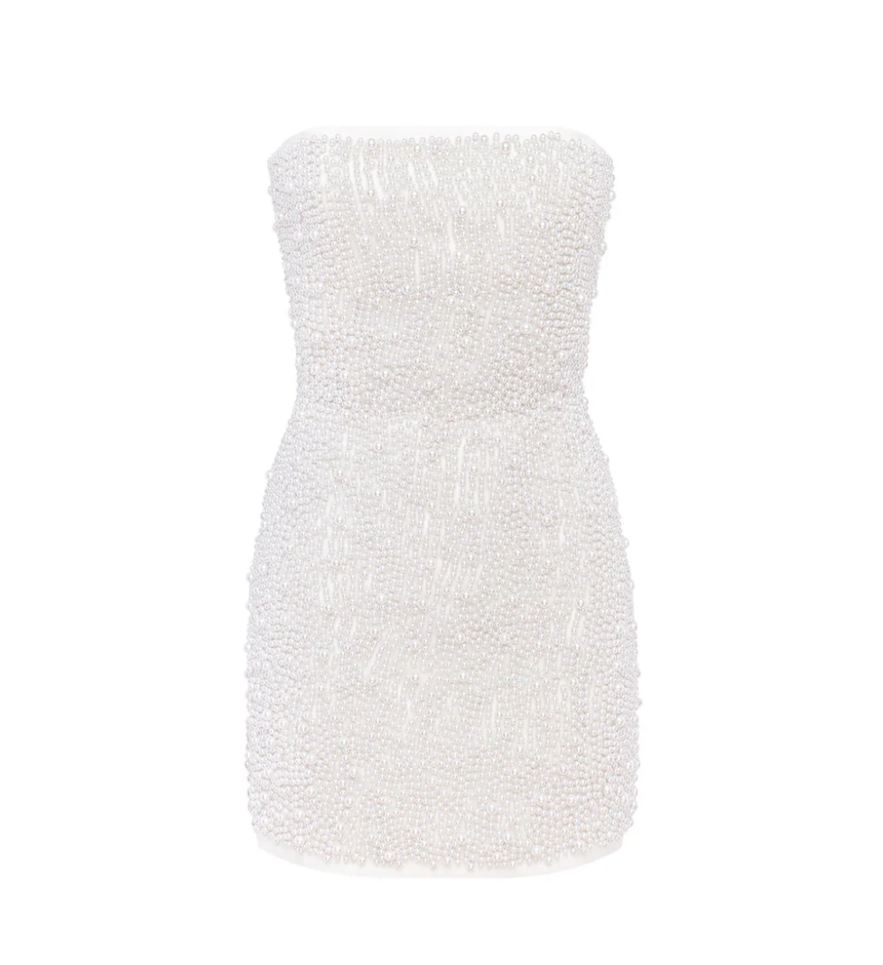 Сукня GURANDA з перлинами milk