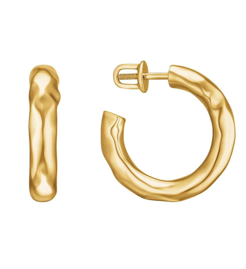 Сережки RIMMART Puffy Gold