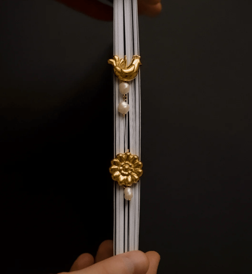 Пара сережок NYNI Kvitka та Ptashka golden