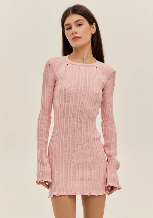 ALICE.K knitted dress in chocolate