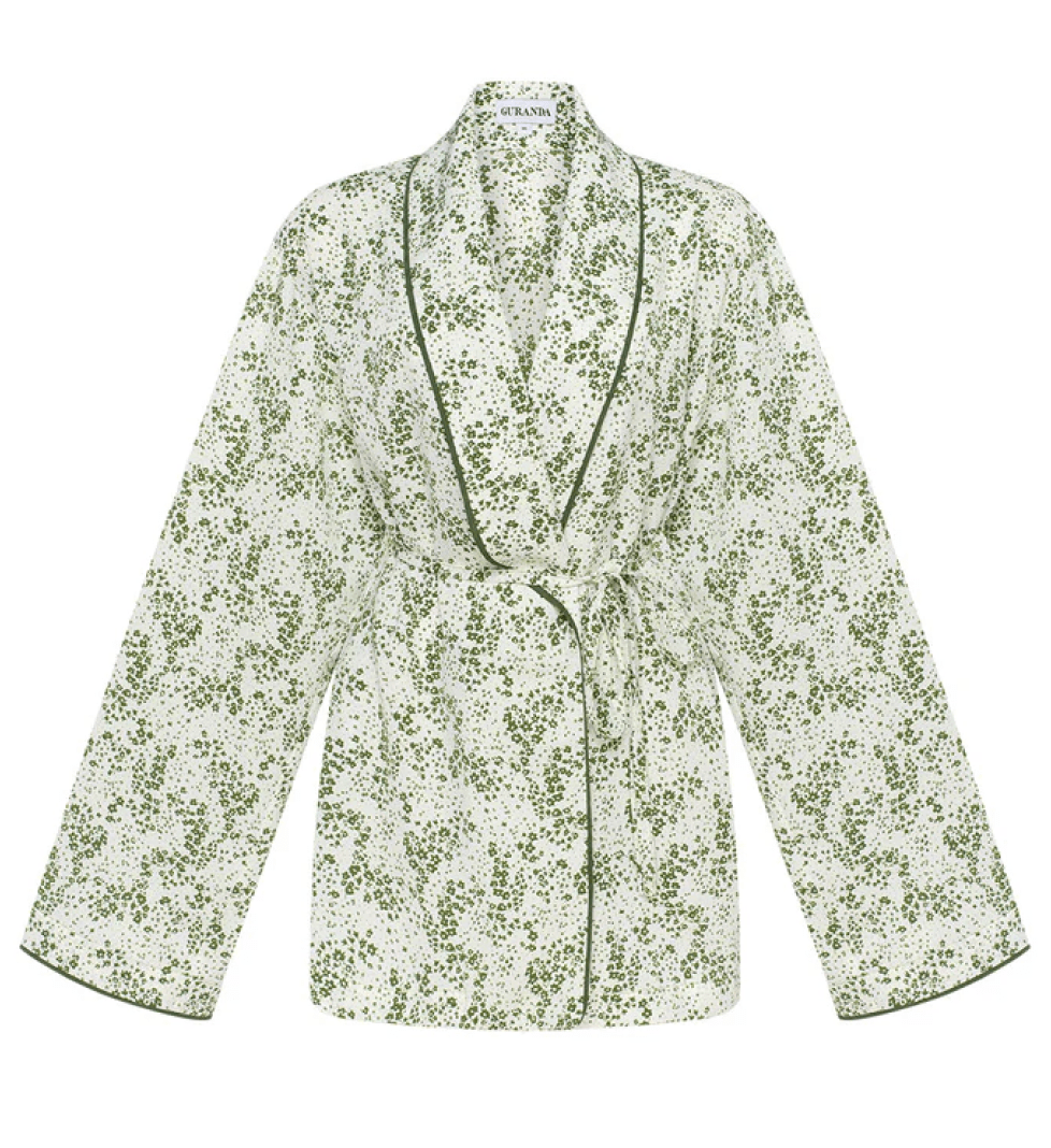 Блуза GURANDA квіткова green