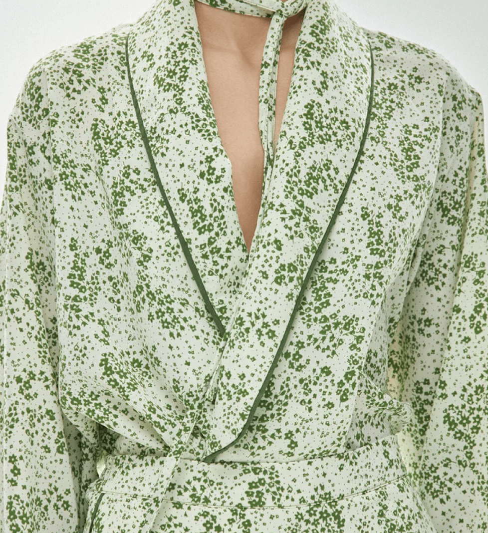 Блуза GURANDA квіткова green