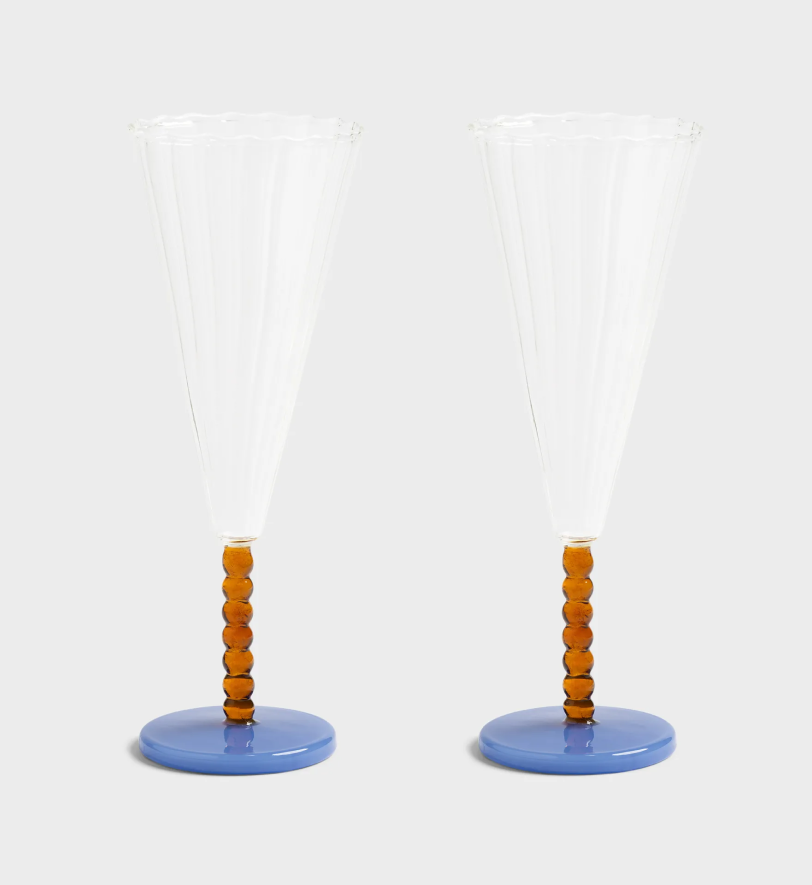Набір келихів &k amsterdam perle amber 2 шт
