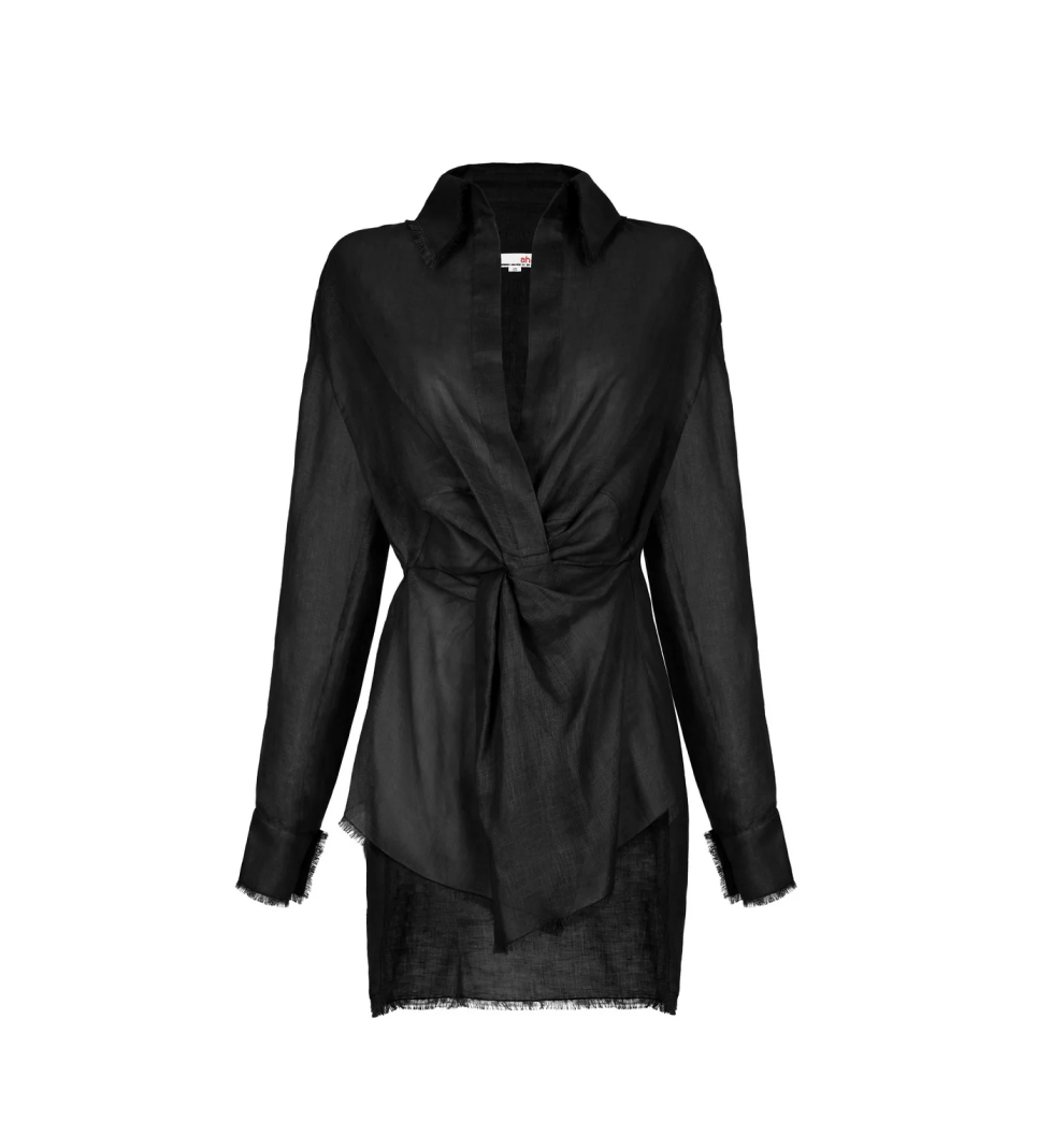 Сукня Atelier Handmade із зав'язками спереду black