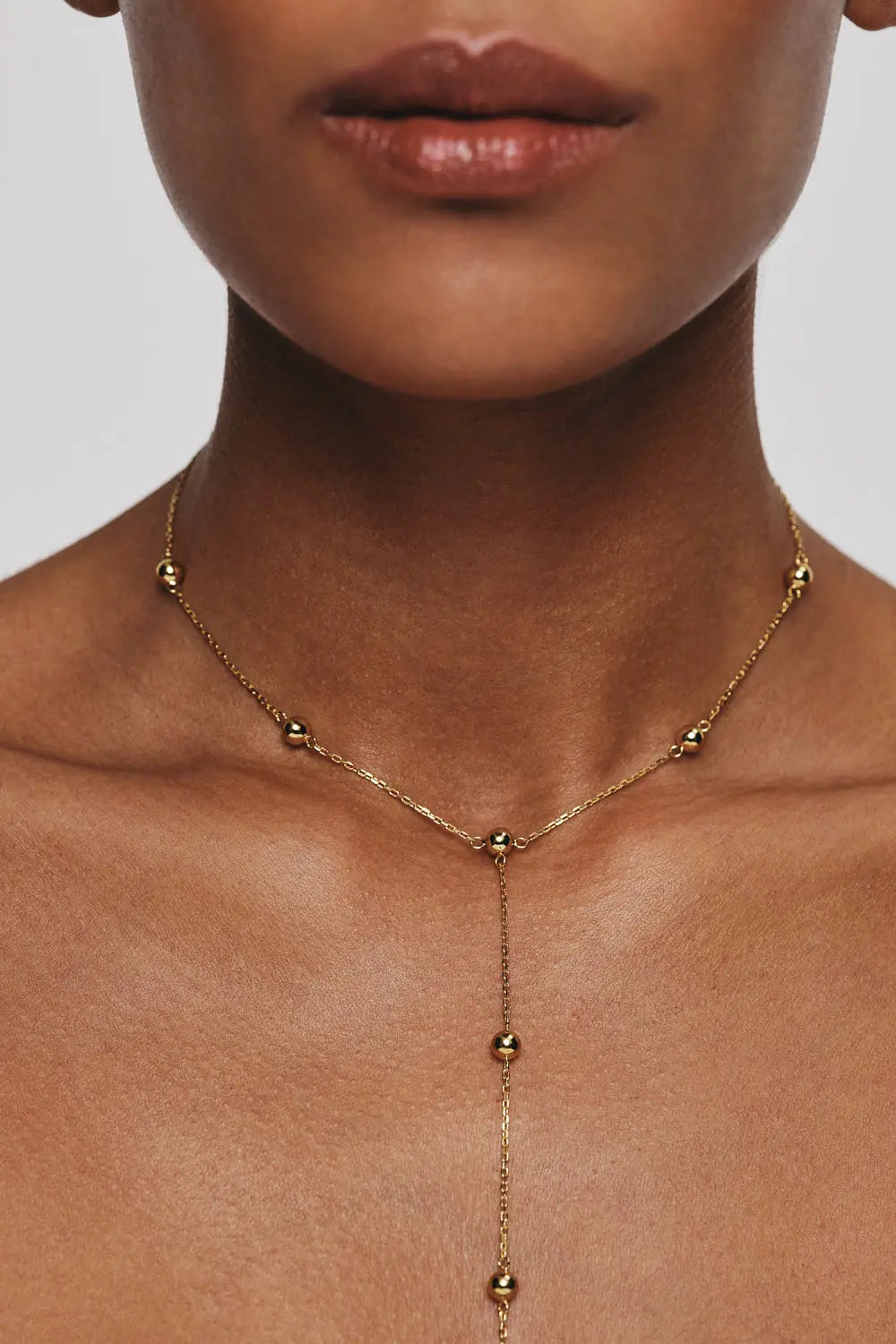 Diamond transformer necklace, rose gold
