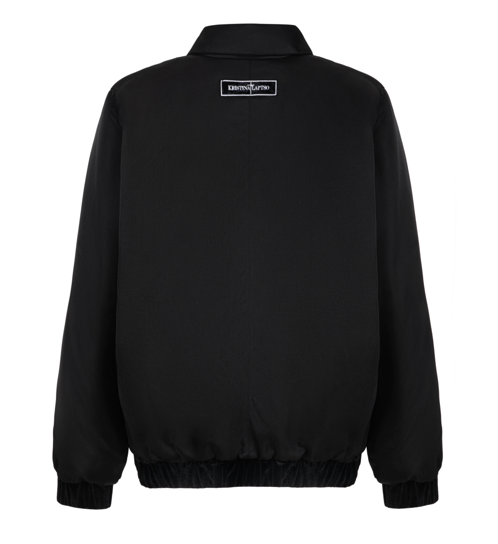 Бомбер KRISTINA LAPTSO Genesis black thermal