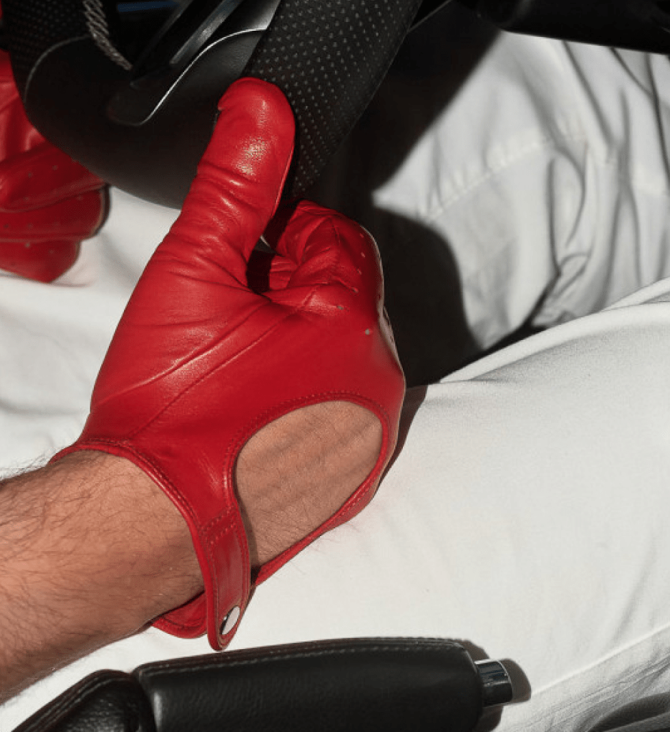 Рукавички TO BE ACCESSORIES Forceful & Assertive red