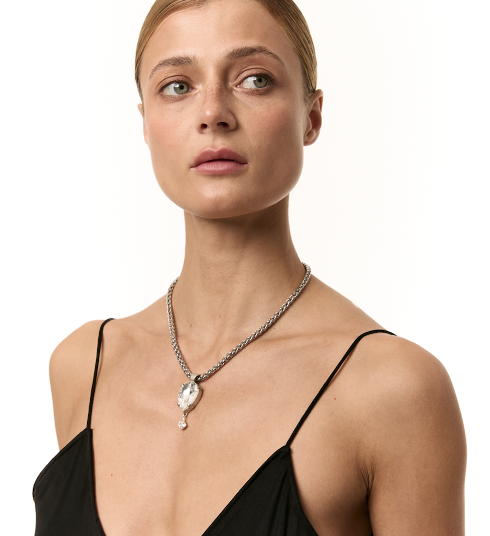 Намисто Grains De Verre "RADIANCE" Silver