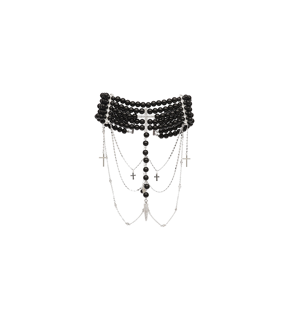 Ожерелье Grains De Verre "INNOCENT" Black With Gold