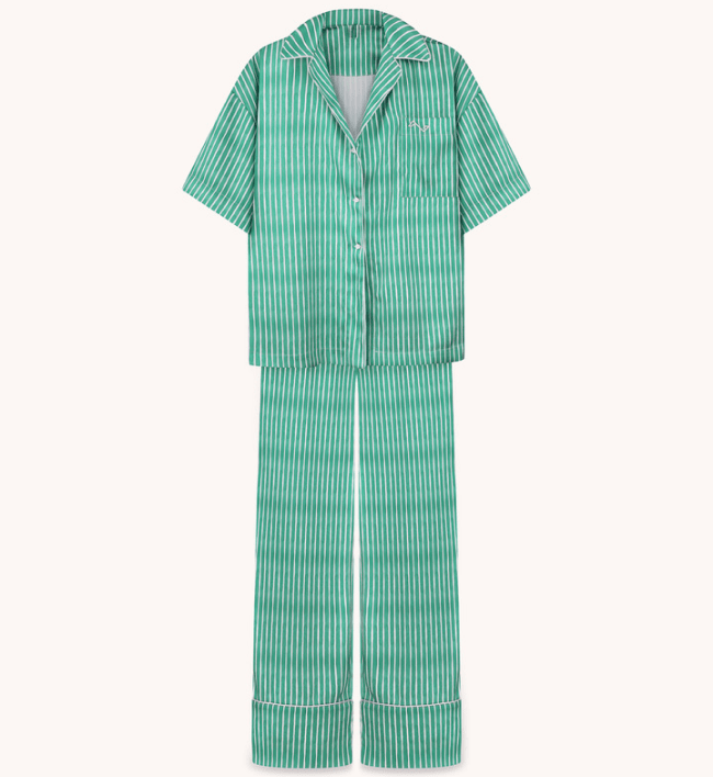 Зелений піжамний костюм з штанами BlackSeaTribe Телець