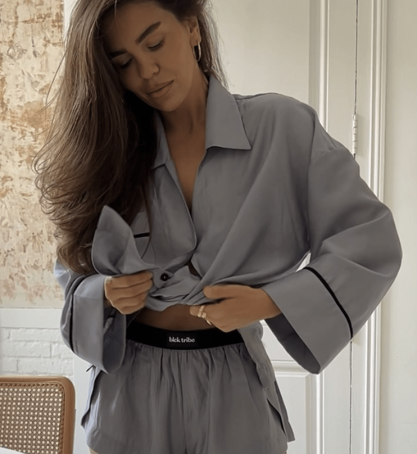 Піжама з шортами Grey Suit with Shorts