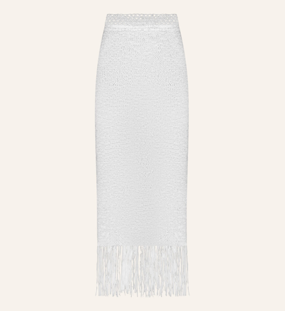 Трикотажна спідниця Katerina Kvit ручної роботи white